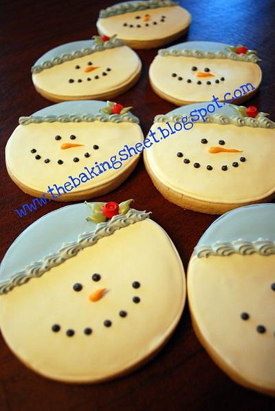 Snowman Cookies! - Cake by Loren Ebert