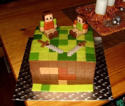 Minecraft - Cake by Stániny dorty