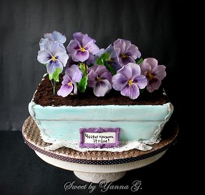 Garden flowers - Cake by yannain