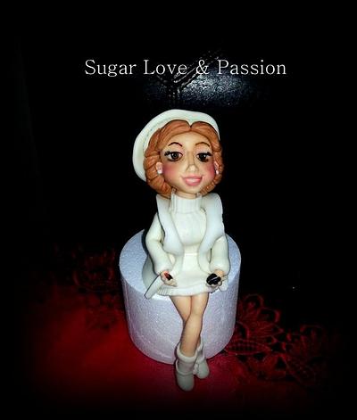 50th rose cake  - Cake by Mary Ciaramella (Sugar Love & Passion)