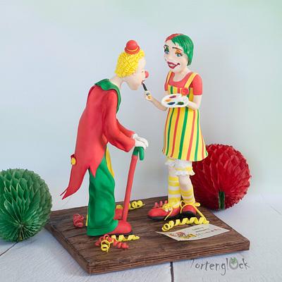 Partytime Clowns - Cake by Martina