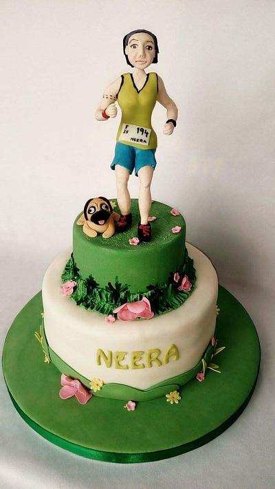 Cake for a Marathon Runner - Cake by Minna Abraham