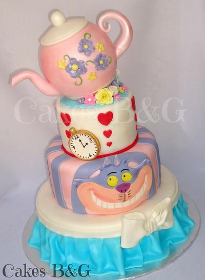 Alice in Wonderland themed cake - Cake by Laura Barajas 