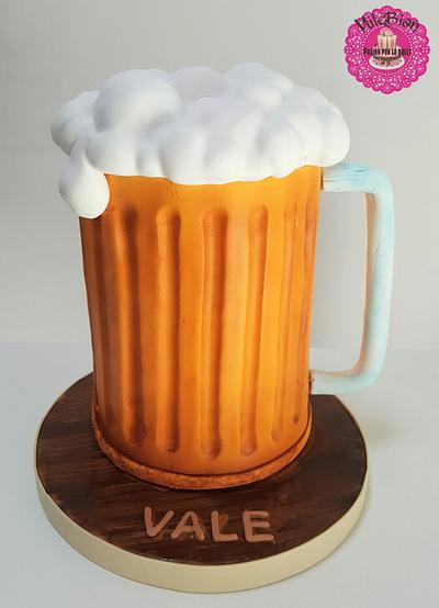 Beer mug cake - Cake by MileBian