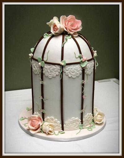 Birdcage Wedding cake - Cake by Rachel