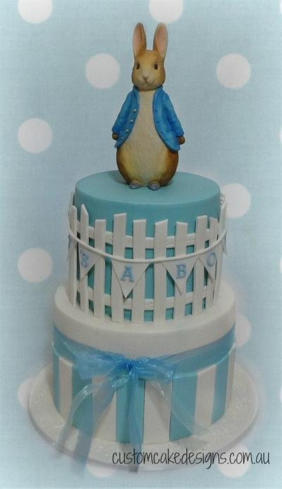 Peter Rabbit Baby Shower Cake - Cake by Custom Cake Designs