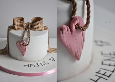 Pink heart - Cake by CakesVIZ