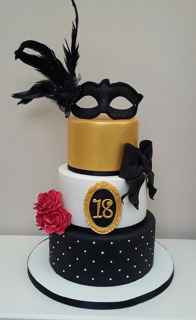 Masquerade Ball - Cake by The Buttercream Pantry