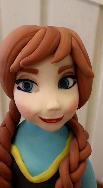Elsa anna and olaf topper - Cake by Dulce Victoria