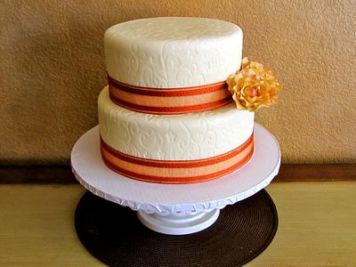 My 1st Wedding Cake - Cake by Melissa