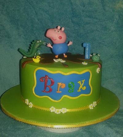 George the pig - Cake by The Custom Piece of Cake