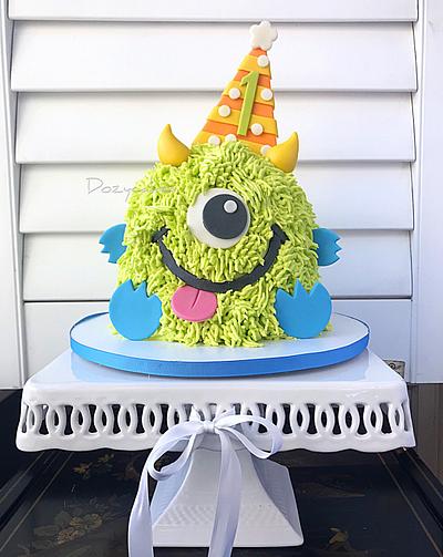 Monster Smash Cake - Cake by Dozycakes