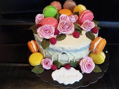 Macarons cake - Cake by Ladybug0805