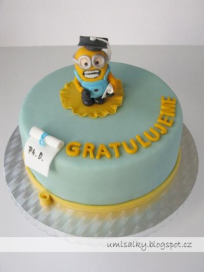Graduation Minion Cake - Cake by U mlsalky