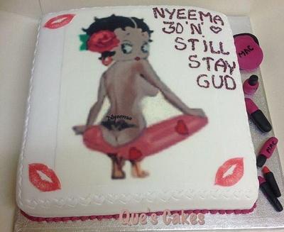 A Cheeky Betty  - Cake by Que's Cakes