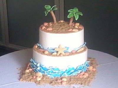 Beach wedding - Cake by Lior's Cake Designs