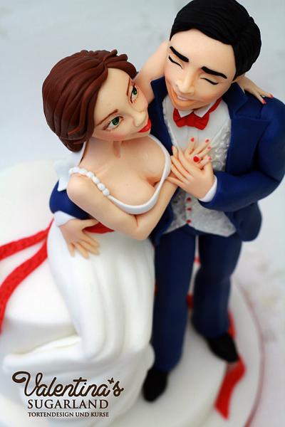 Bride and Groom - Cake by Valentina's Sugarland