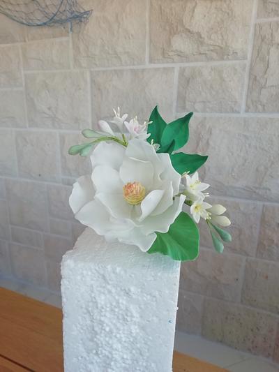 Magnolia flower - Cake by Jobe