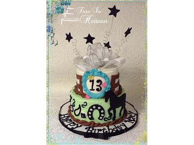 Horse cowgirl birthday cake - Cake by Edible Sugar Art