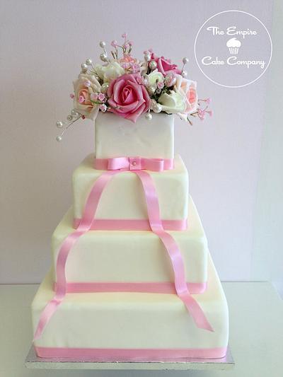 Roses Wedding Cake - Cake by The Empire Cake Company