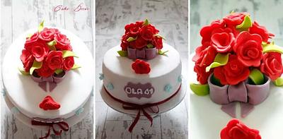 Bounch of Roses  - Cake by Kalina