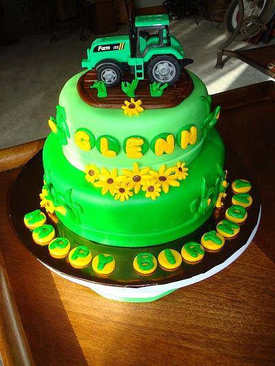 Tractor Farm Cake  - Cake by naughtyandnicecakes
