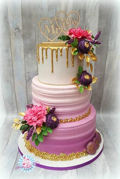 Buttercream wedding cake - Cake by Sam & Nel's Taarten