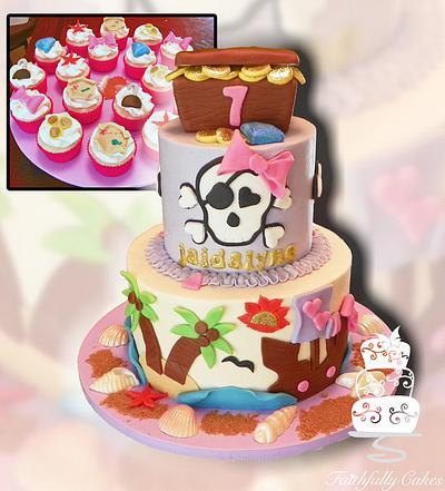 Pirate Girl's Birthday - Cake by FaithfullyCakes