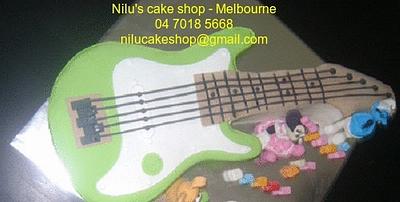 Guitar Cake - Cake by Nilu's Cake Shop-Melbourne