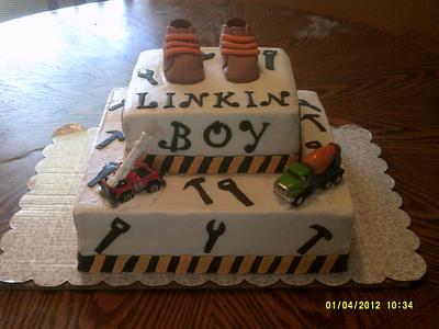 Construction theme babyshower cake - Cake by Laura 