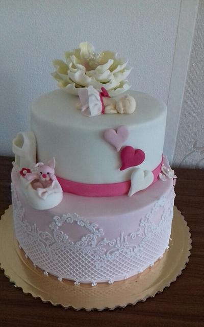 Baby girl - Cake by Ellyys