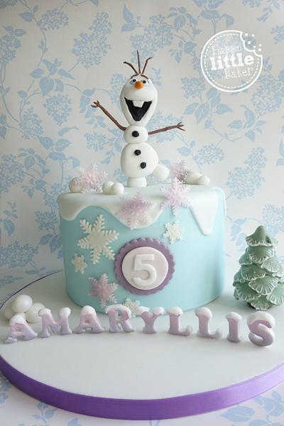 Olaf/Frozen Birthday Cake - Cake by Happy Little Baker