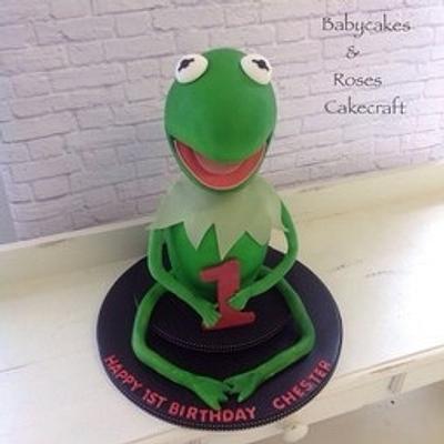 Kermit The Frog Cake - Cake by Babycakes & Roses Cakecraft