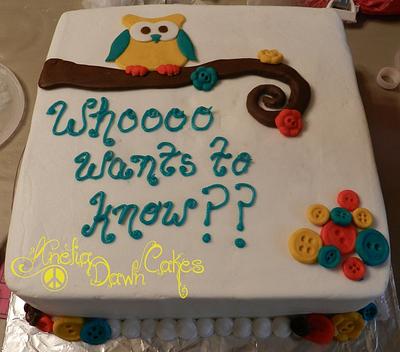 Owl Baby shower Cake - Cake by AneliaDawnCakes