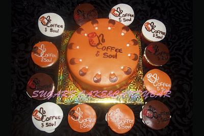 Coffee&soul logo Cake and Cupcakes - Cake by SUGARScakecupcakes