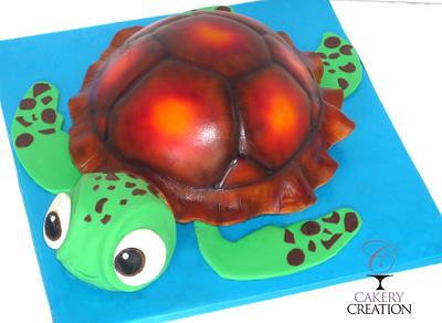 3D CartoonTurtle Cake - Cake by Cakery Creation Liz Huber