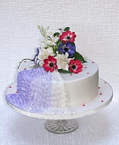  Gardena with anemone  - Cake by Zuzana Bezakova