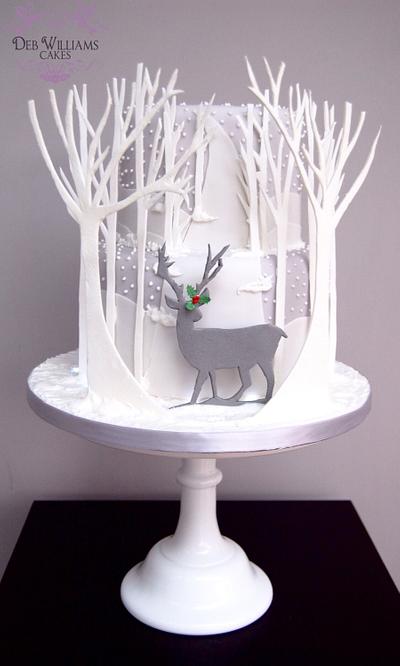 Reindeer in a winter wonderland - Cake by Deb Williams Cakes