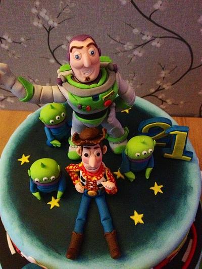 21st birthday caracter cake!! - Cake by Daisychain's Cakes