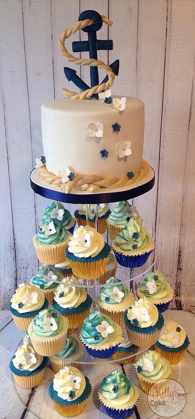Nautical Wedding  - Cake by Kelly Hallett