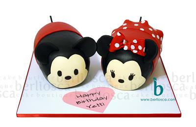 Tsum Tsum Mickey and Minnie - Cake by Berliosca Cake Boutique