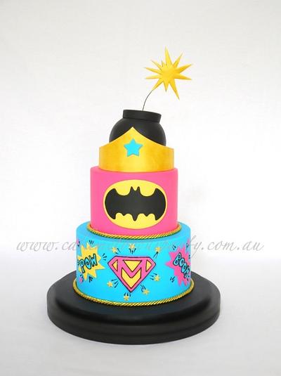 Supergirl Cake - Cake by Leah Jeffery- Cake Me To Your Party