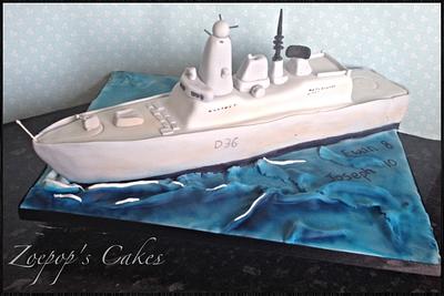 HMS Defender - Cake by Zoepop