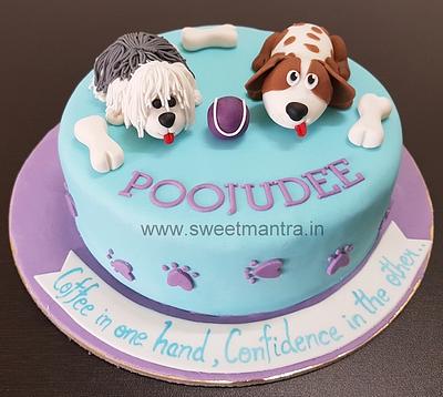 Dogs cake - Cake by Sweet Mantra Homemade Customized Cakes Pune