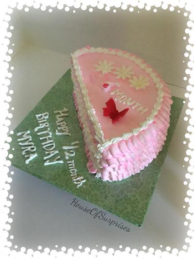6 month birthday celebrationq - Cake by Shikha