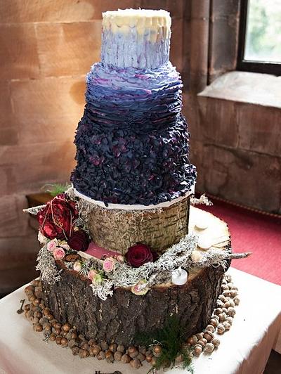 Tickety Boo - Rustic Textured Wedding Cake - Cake by Tickety Boo Cakes