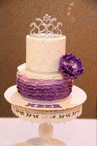 Ombre Tiara Cake  - Cake by Signature Cake By Shweta