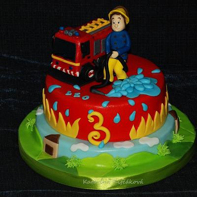 Fireman Sam - Cake by katarina139