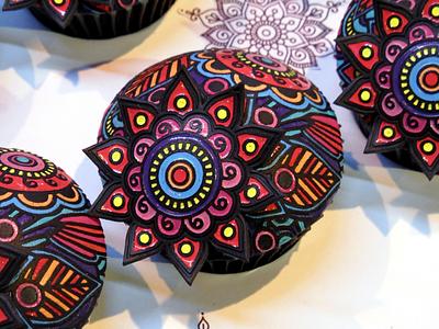 Colouring Book Cupcakes - Cake by Rebecca Bullough