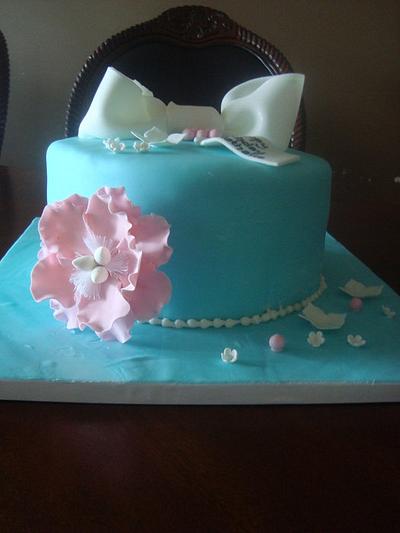 bow and flowers - Cake by Shanika